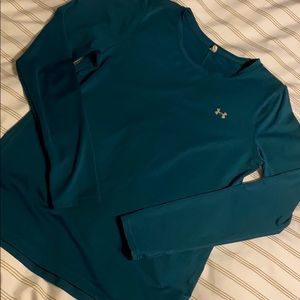 Teal HEAT GEAR under armor top